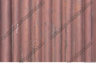 Photo Texture of Metal Corrugated Plates Painted